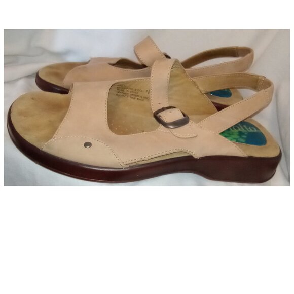 Rialto Shoes - Rialto Rock & Roll Tan Genuine Leather Women's Sandals Women's Size 7.5